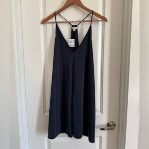NWT Urban Outfitters Silence & Noise Navy Blue Sleeveless Dress - Large